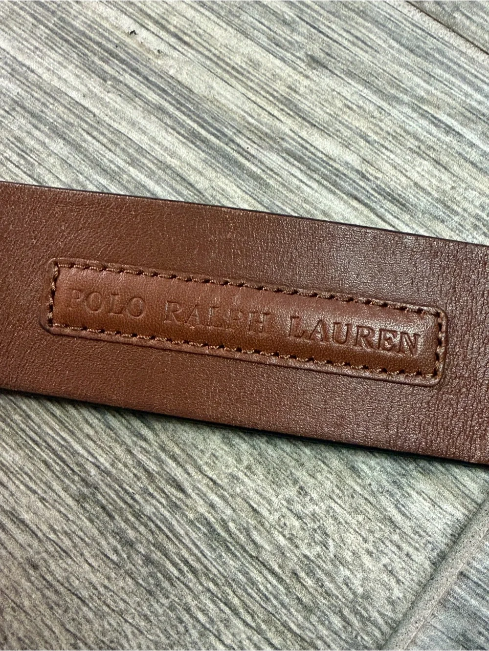 Polo Ralph Lauren Leather Belt Brown 125 Cm Mens Size 50 EUC